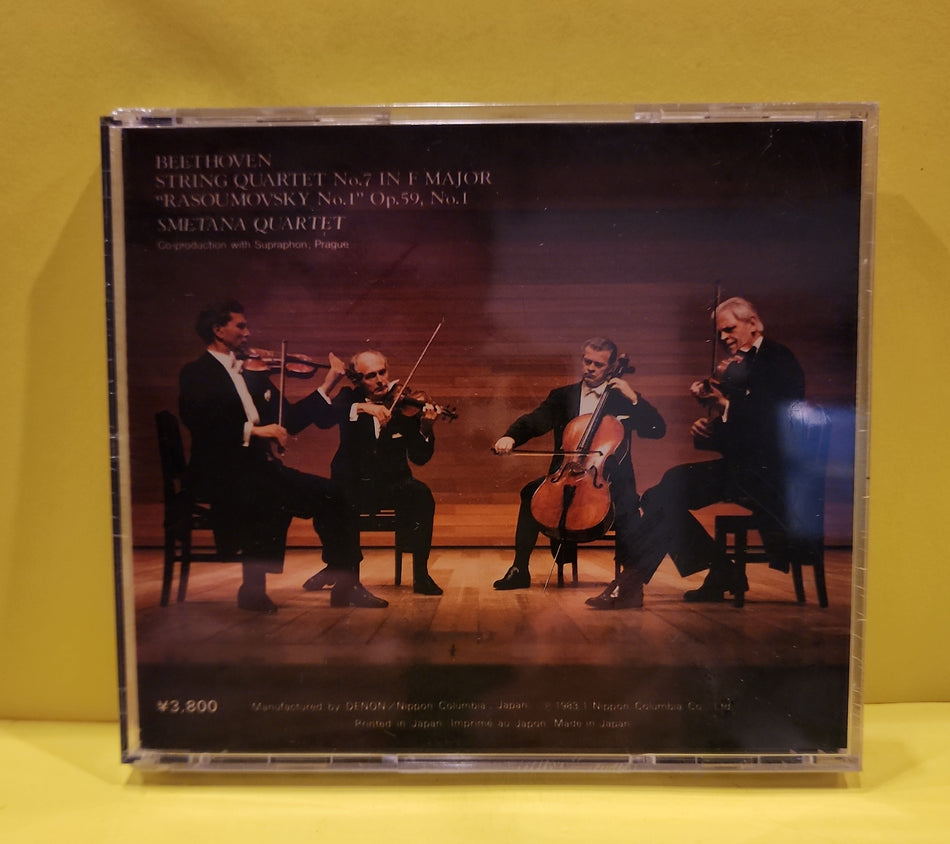 Beethoven Smetana Quartet  - String Quartet No.7 in F Major Rasoumovsky - 1983 - 38C37-7025 New - Sealed - CDs