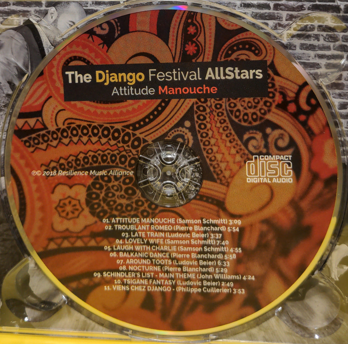 The Django Festival AllStars, Samson Schmitt - Pierre Blanchard - Ludovic Beier - Phillippe Cuillerier - Antonio Licusati - Attitude Manouche - 2018 - Used - EX - CDs