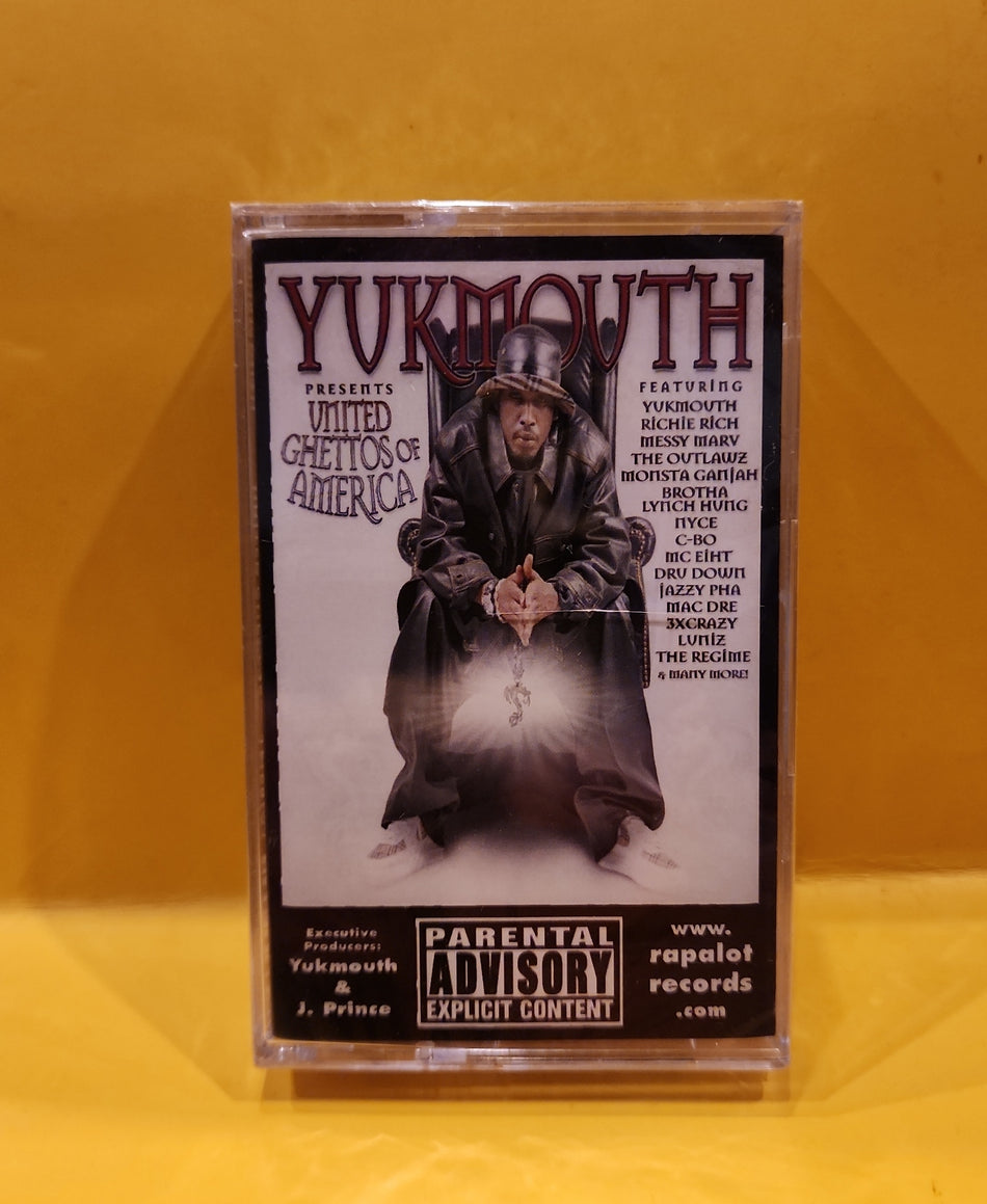 Yukmouth - United Ghettos Of America - 2002 - 0-34744-2010 41 New - Sealed - cassettes