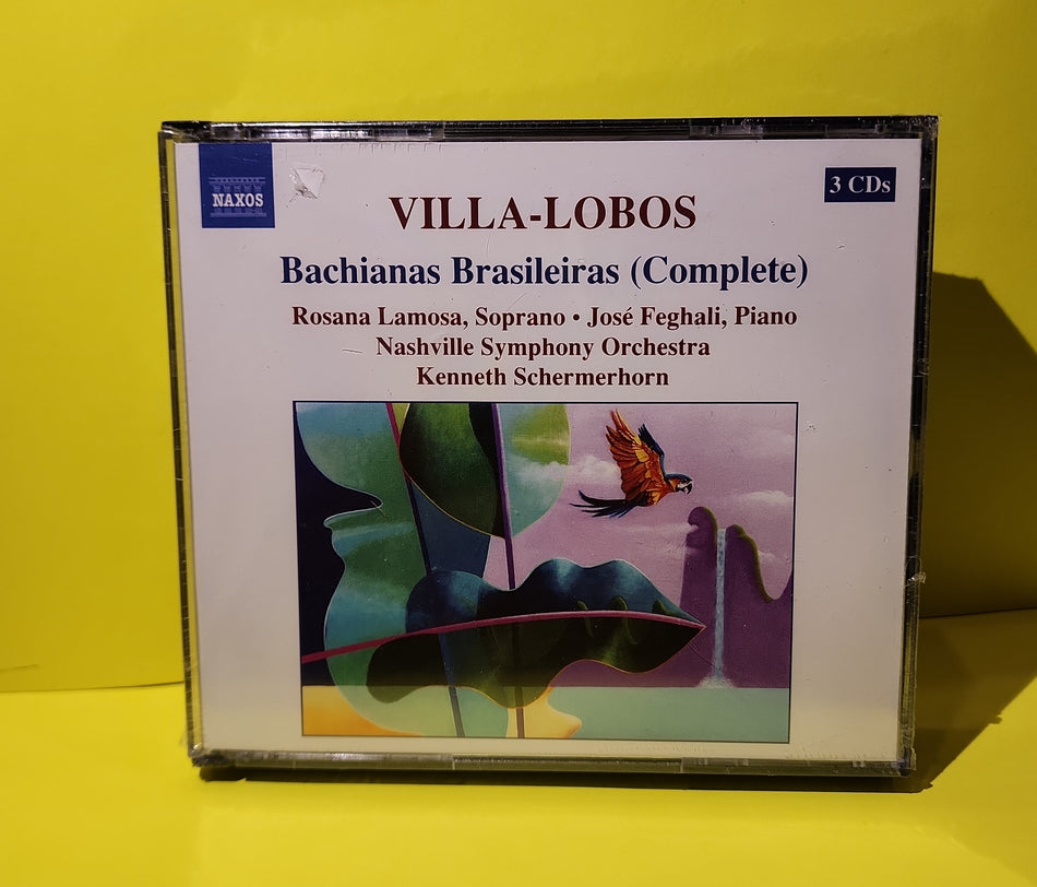 Villa-Lobos - Rosana Lamosa • José Feghali, Nashville Symphony Orchestra, Kenneth Schermerhorn - 2005 - 8.557460-62 New - Sealed - CDs