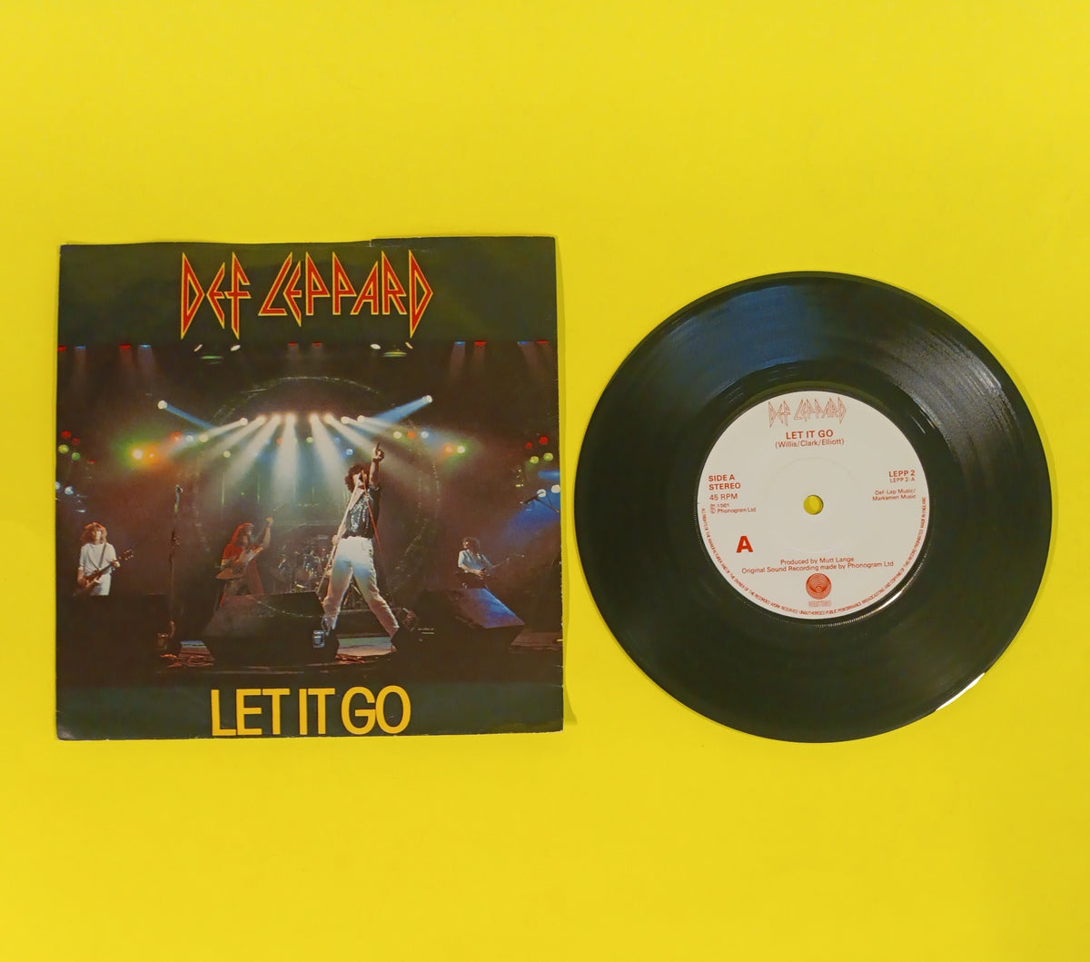Def Leppard - Let It Go / Switch 625 (UK 7") - 1981 - LEPP 2 Used - EX - Vinyl