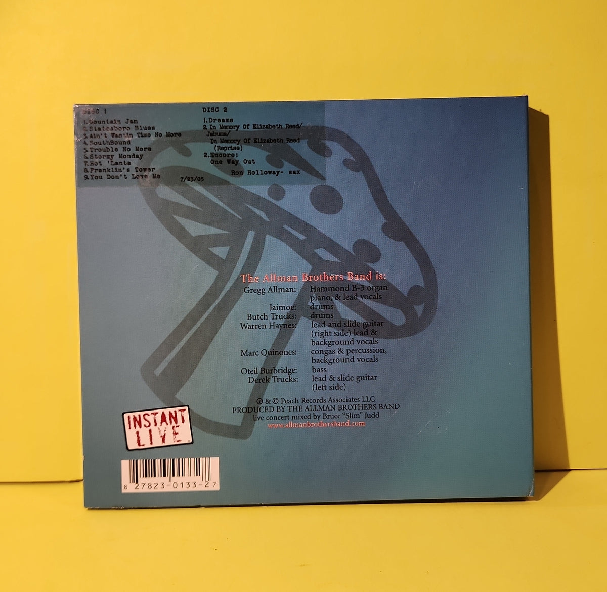 The Allman Brothers Band - Penn's Landing, Philadelphia, PA 7/23/05 2 CDr - 2005 - Used - EX - CDs