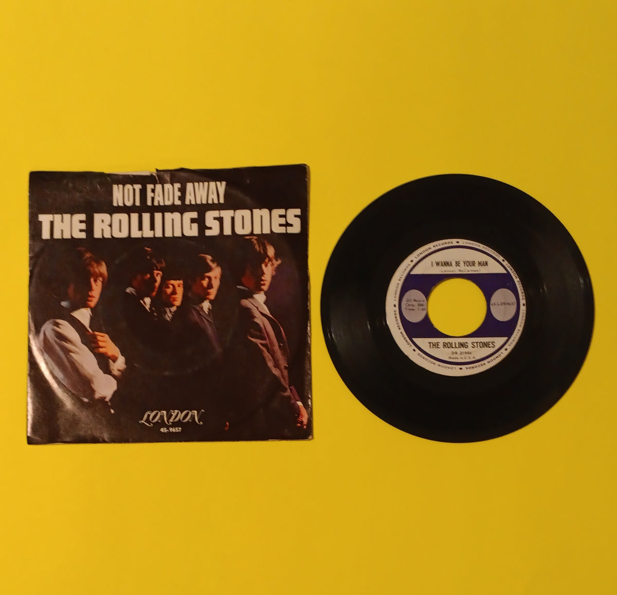 Rolling Stones - Not Fade Away / I Wanna Be Your Man - 1964 - 45-9657 Used - VG+ - 7" Vinyl