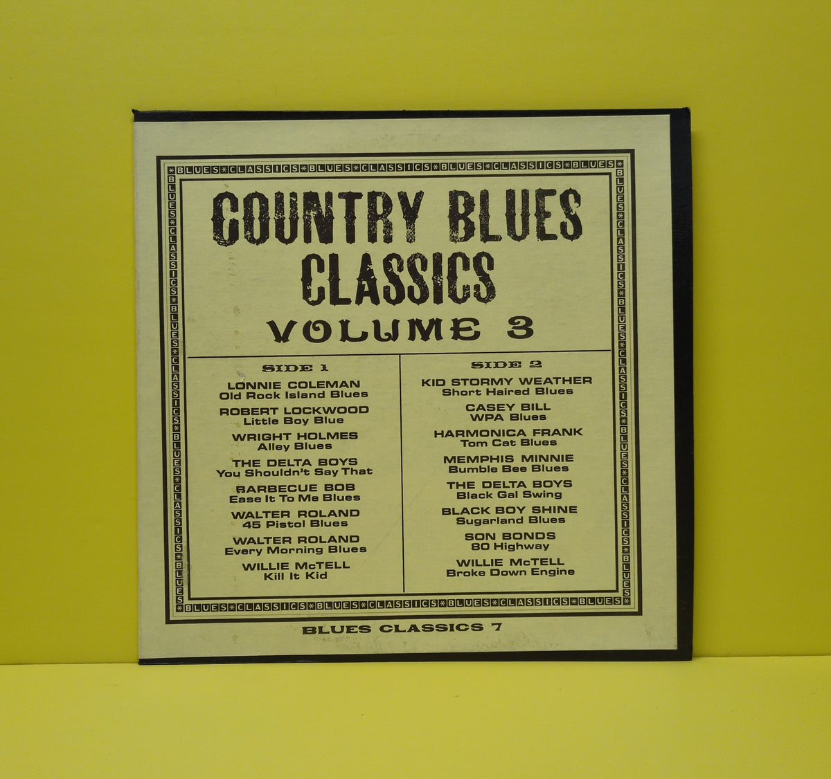 Various - Country Blues Classics Volume 3 - BC 7 Used - VG++ - Vinyl
