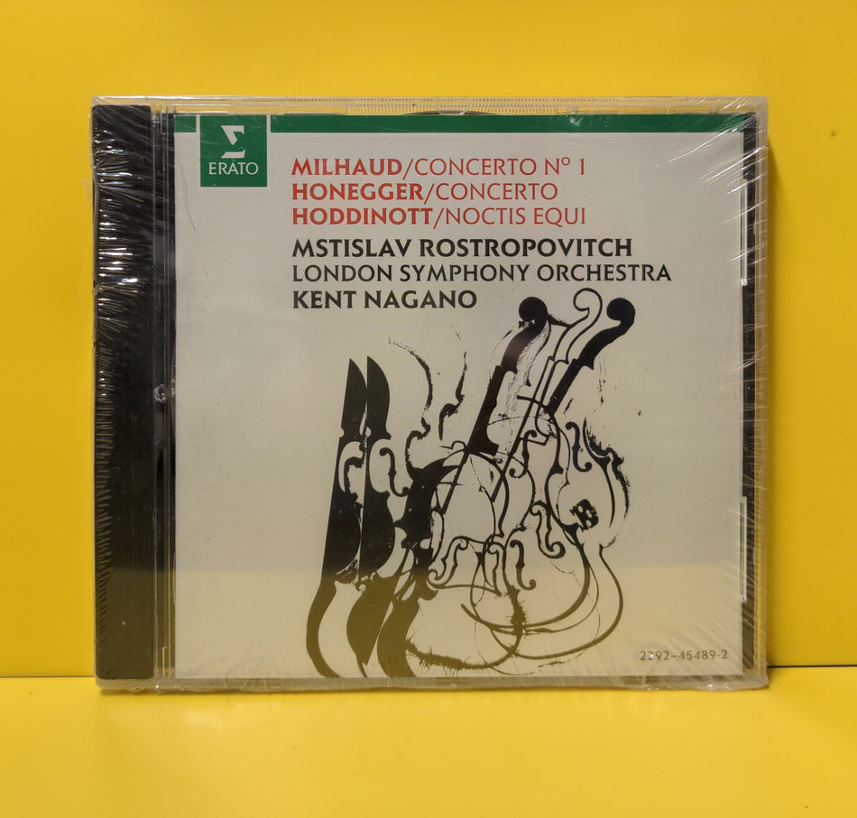 Milhaud, Honegger, Hoddinott - Mstislav Rostropovitch*, London Symphony Orchestra, Kent Nagano - 1990 - 2292-45489-2 New - Sealed - CDs