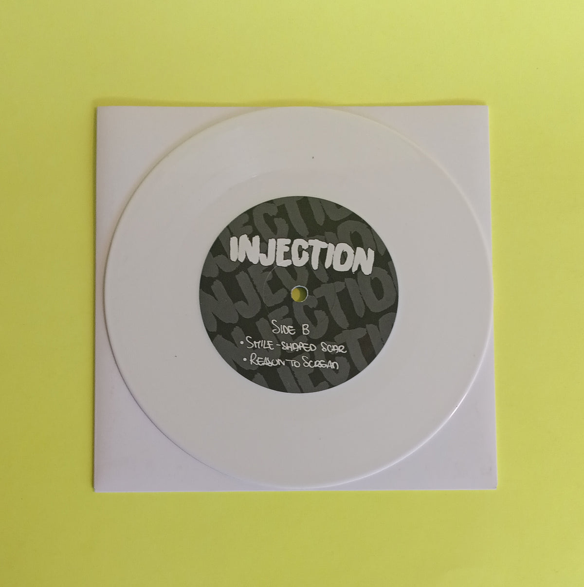 Injection - Injection EP (Italy Punk White 7") - 2019 - FLM006 New - VG++ - Vinyl
