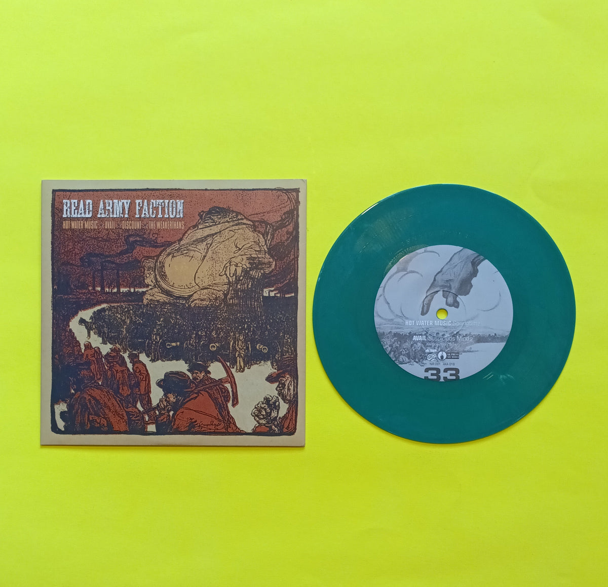 Various - Read Army Faction (Limited Green Punk 7") - 2000 - NIR 091 Used - EX - Vinyl