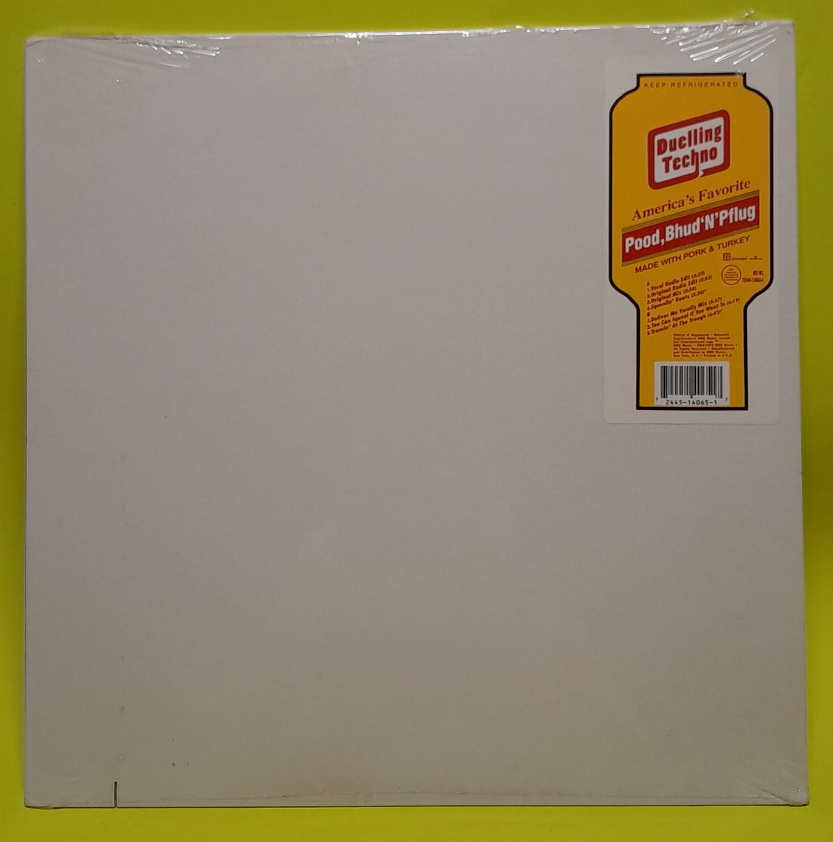 Pood, Bhud, 'N' Pflug - Duelling Techno - 1992 - 72445-14065-1 New - Sealed - Vinyl