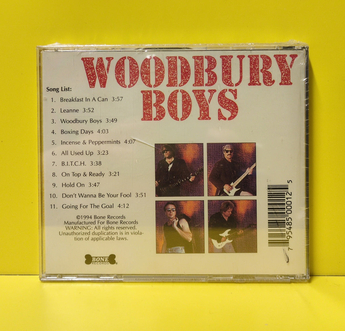 Woodbury Boys - Breakfast In A Can - 1994 - BONE 00001 New - Sealed - CDs