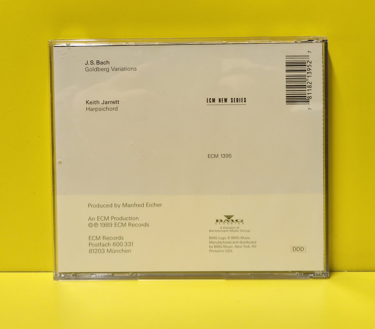 J. S. Bach / Keith Jarrett - Goldberg Variations - ECM 1395 Used - EX - CDs