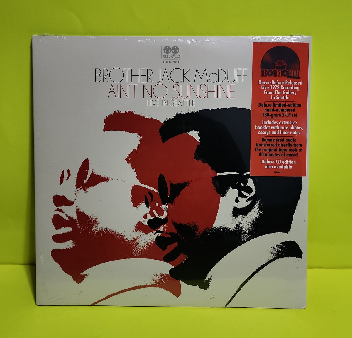 Brother Jack McDuff - Ain't No Sunshine (Live In Seattle) RSD - 2024 - RTRLP011 New - Sealed - Vinyl
