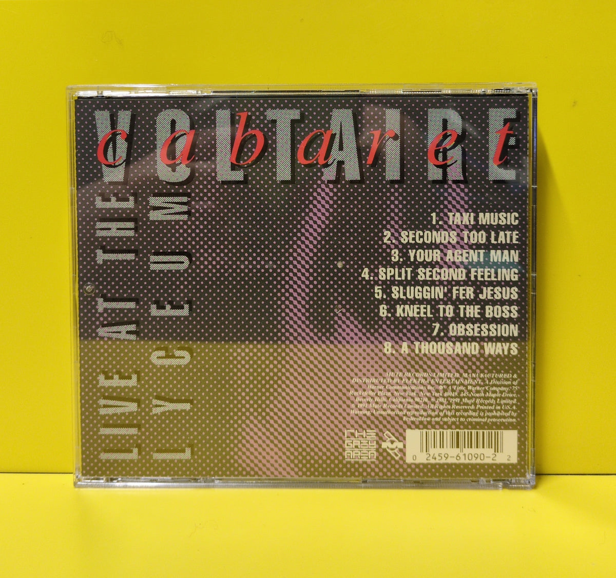 Cabaret Voltaire - Live At The Lyceum - 1991 - 61090-2 Used - EX - CDs