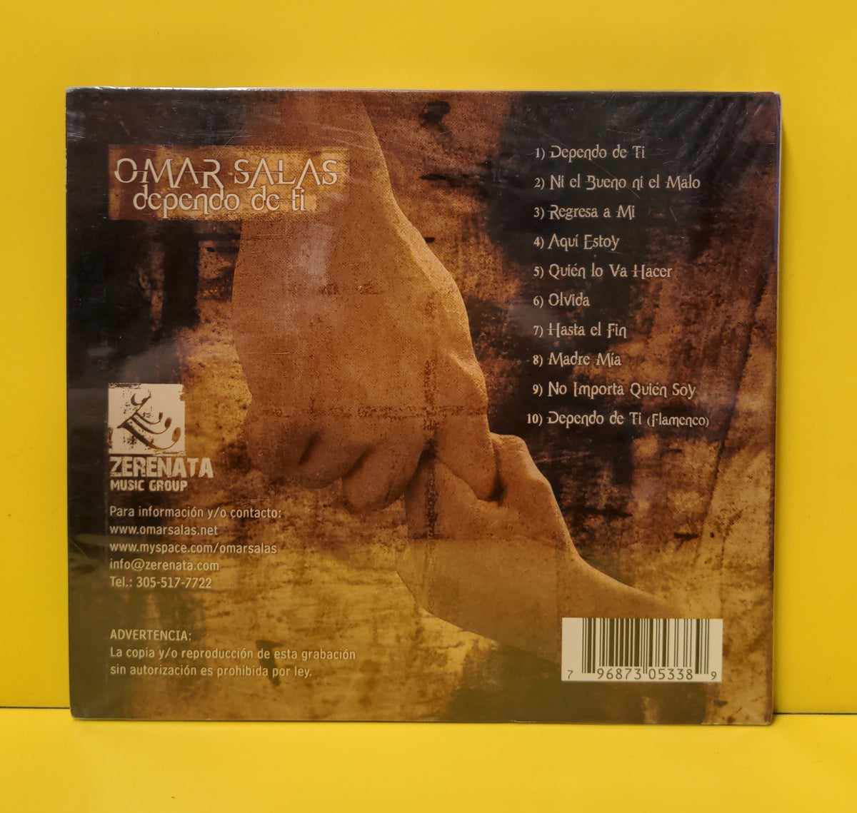 Omar Salas  - Dependo De Ti - New - Sealed - CDs