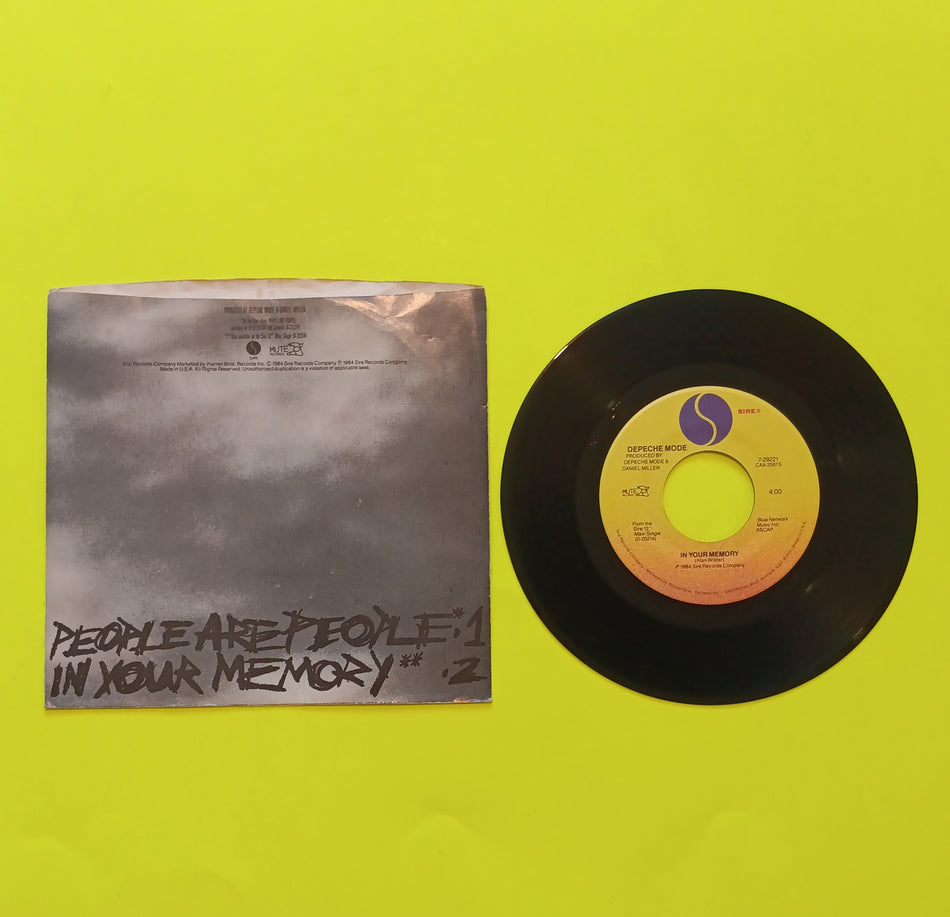 Depeche Mode - People Are People / In Your Memory 7" - 1984 - 7-29221 Used - VG++ - Vinyl