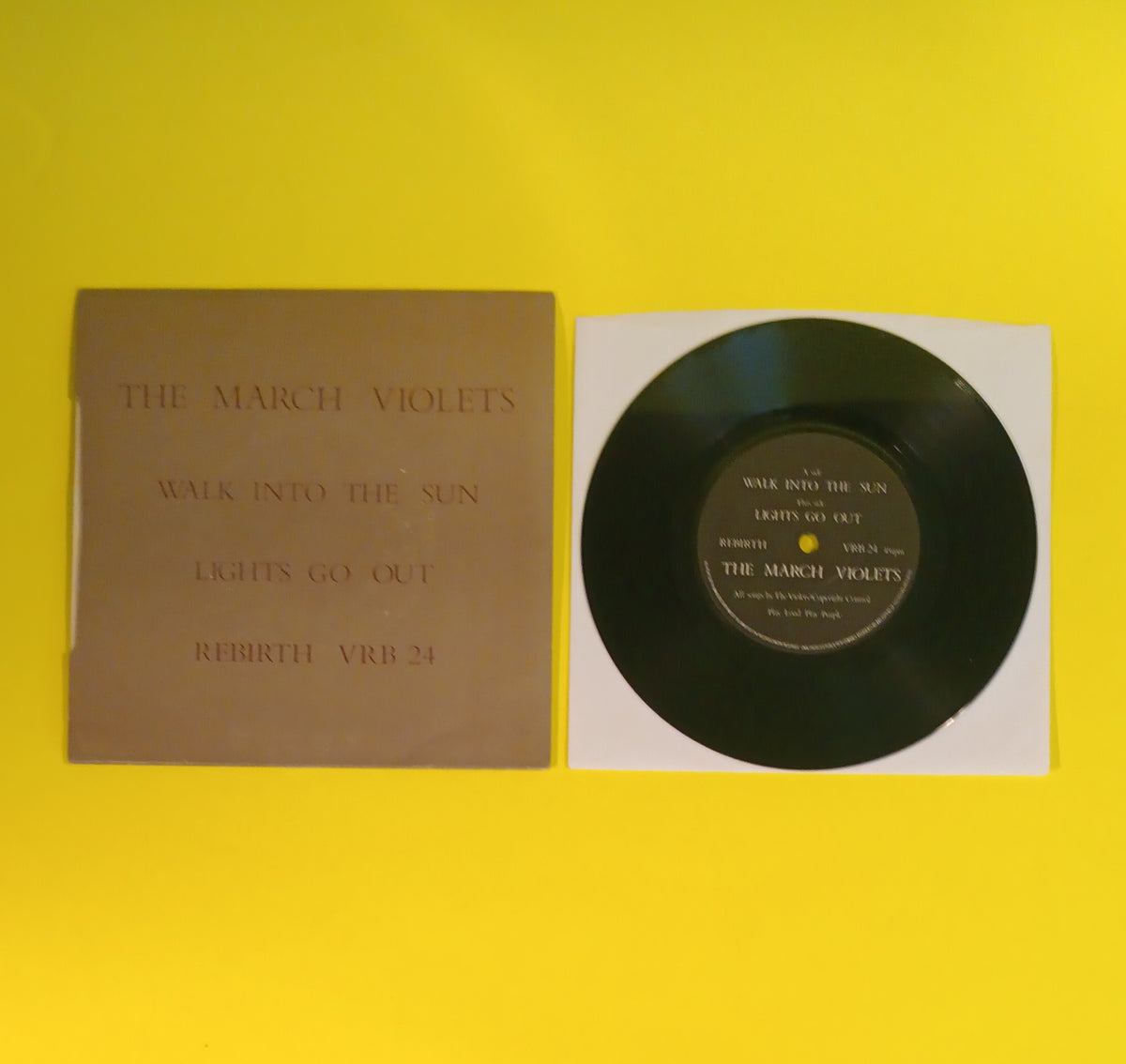 The March Violets - Walk Into The Sun (UK 7") - 1984 - VRB 24 Used - VG++ - Vinyl
