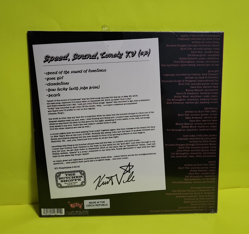 Kurt Vile - Speed, Sound, Lonely KV (ep) - 2021 - OLE-1651-T New - Sealed - Vinyl