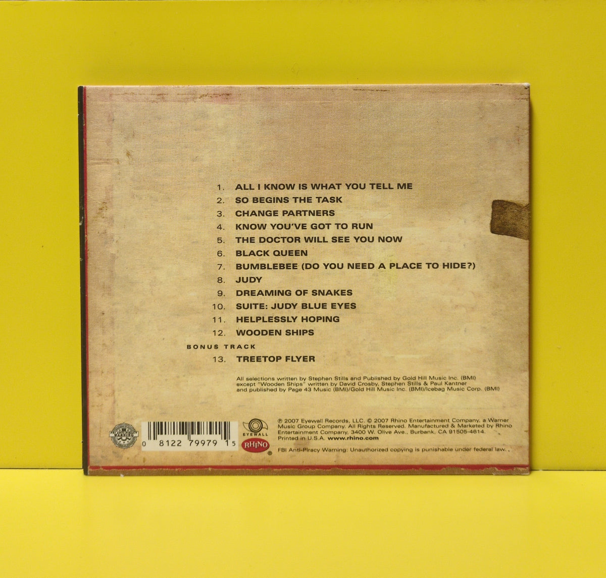Stephen Stills - Just Roll Tape April 26 1968 - 2007 - R2 215676 Used - EX - CDs