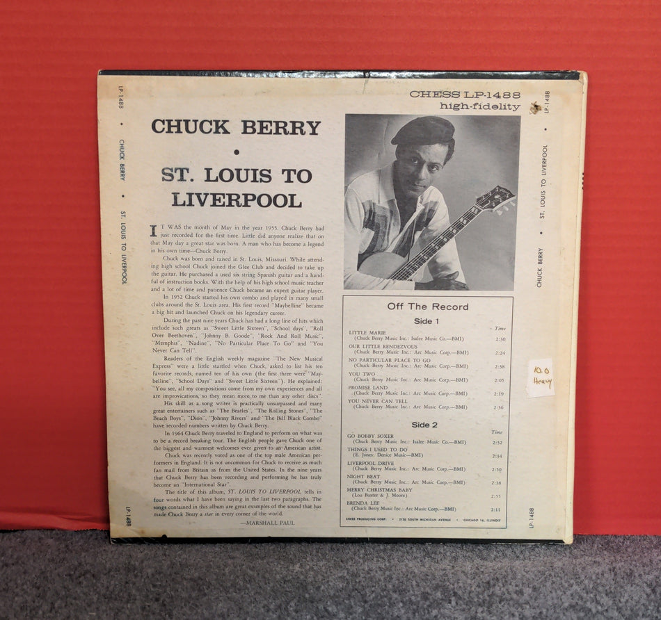 Chuck Berry - St. Louis To Liverpool  - 1964 - LP-1488 Used - EX - Vinyl