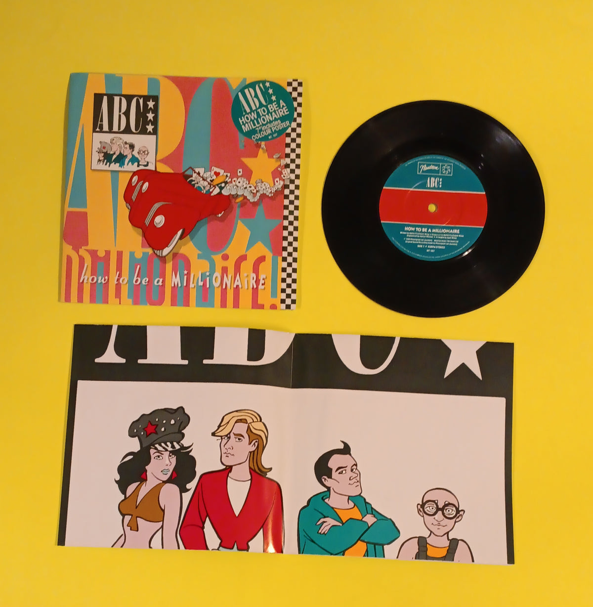 ABC - How To Be A Millionaire (UK 7" w. Poster) - 1984 - NT 107 Used - VG++ - Vinyl