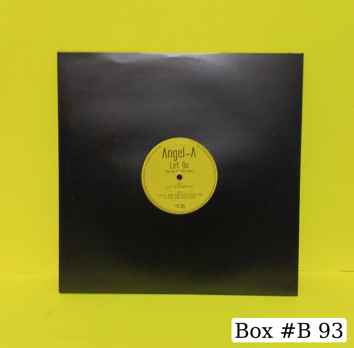 Angel A - Let Go (Italy House 12") - 2020 - WR006 New - NM - Vinyl