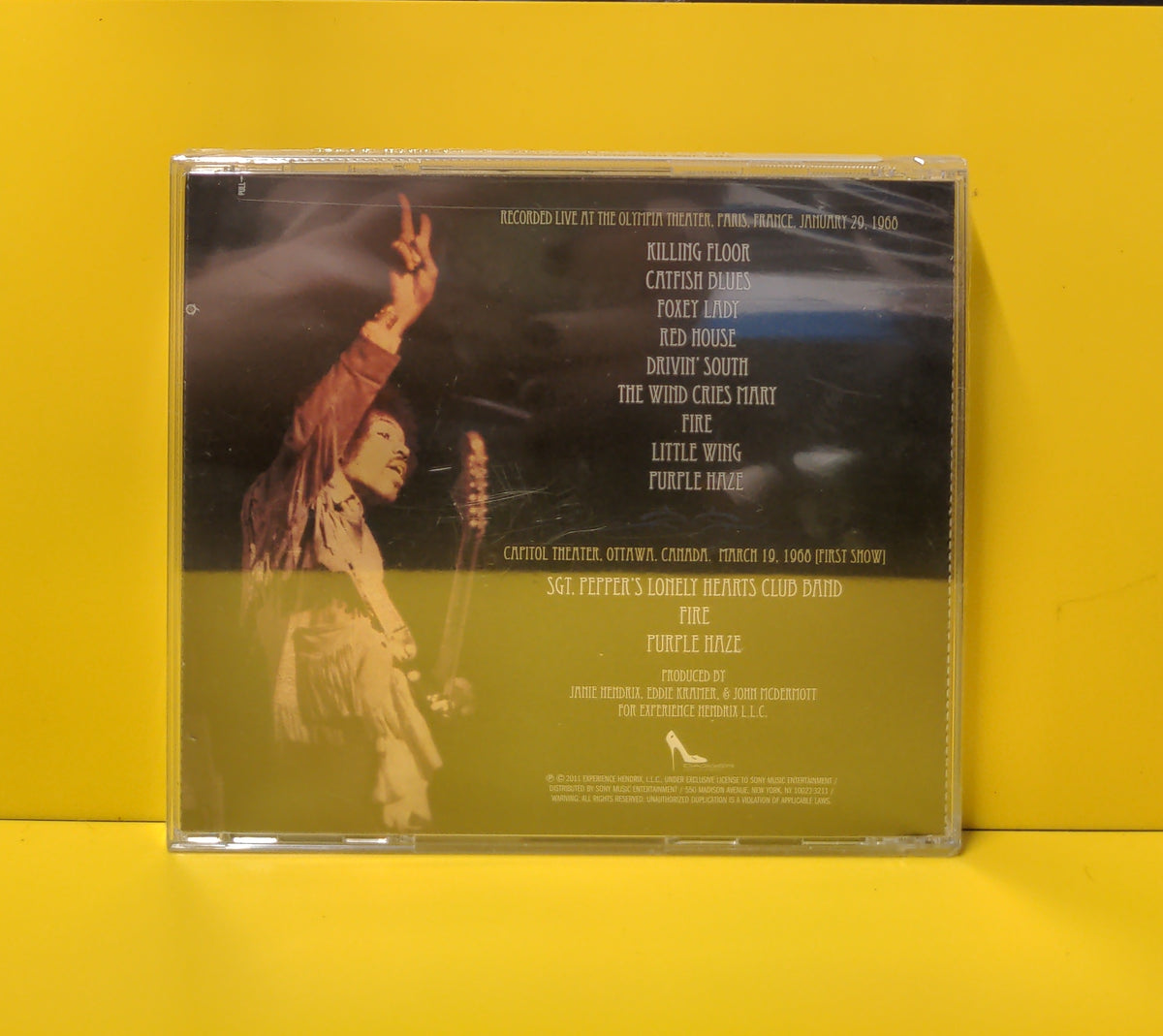 The Jimi Hendrix Experience  - Paris/Ottawa 1968 - 2011 - 88697 63342 2 New - Sealed - CDs - Reissue