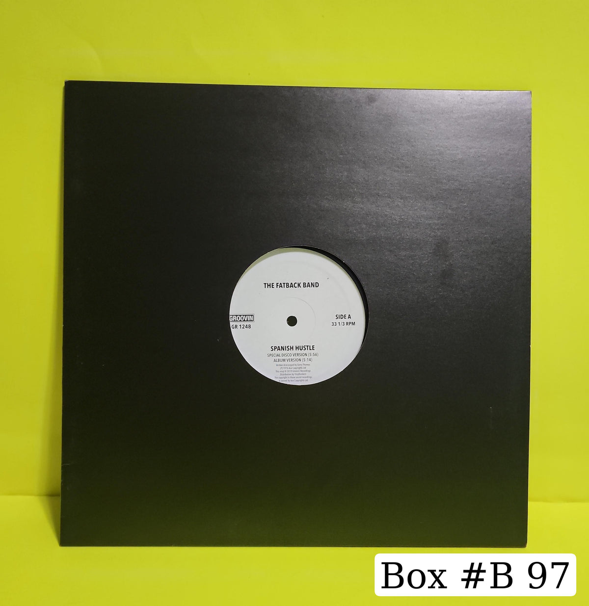The Fatback Band - Spanish Hustle - 2019 - GR 1248 New - EX - Vinyl