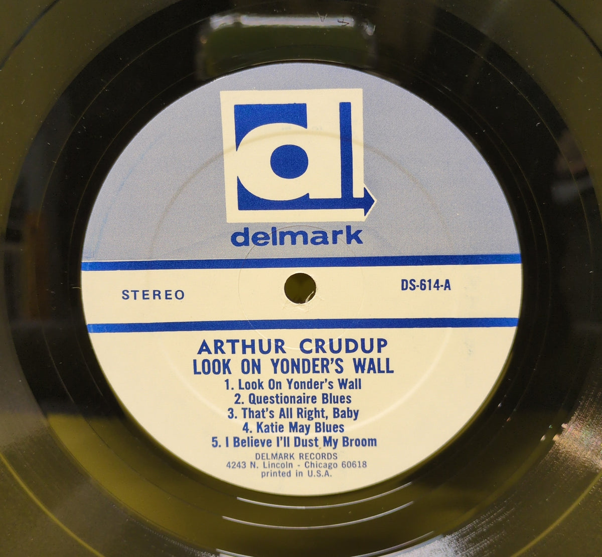 Arthur "Big Boy" Crudup - Look On Yonder 's Wall - DS-614 Used - VG++ - Vinyl - Reissue