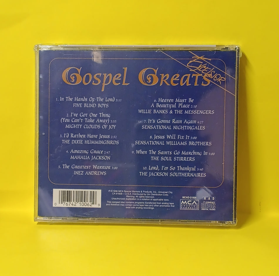 Various - Gospel Greats - 1996 - MCAD-21006 New - Sealed - CDs