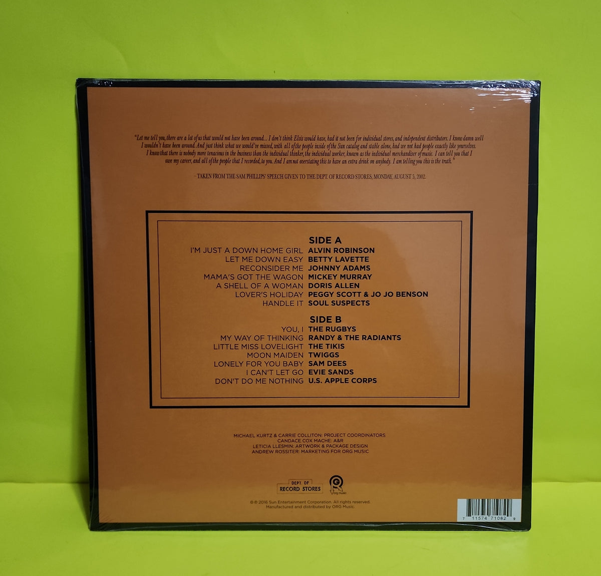 Various - The Other Side Of Sun: Sun Records Curated By Record Store Day, Volume 3 / Limited to 4000 copies - 2016 - ORGM-2061 New - Sealed - Vinyl