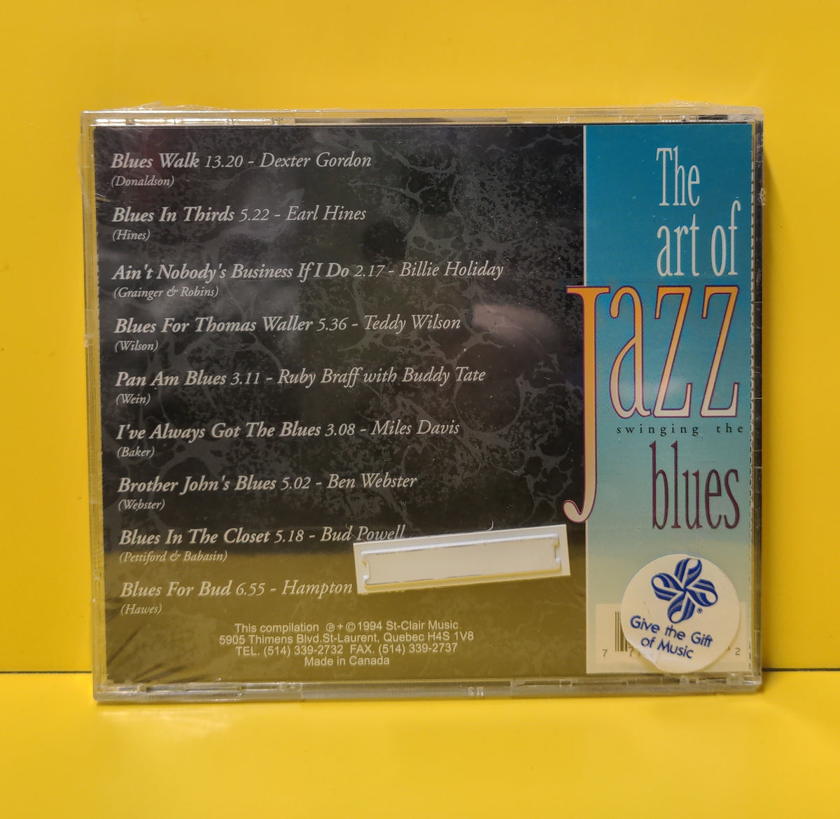 Various  - The Art Of Jazz: Swinging The Blues - 1994 - ARJ11372 New - Sealed - CDs