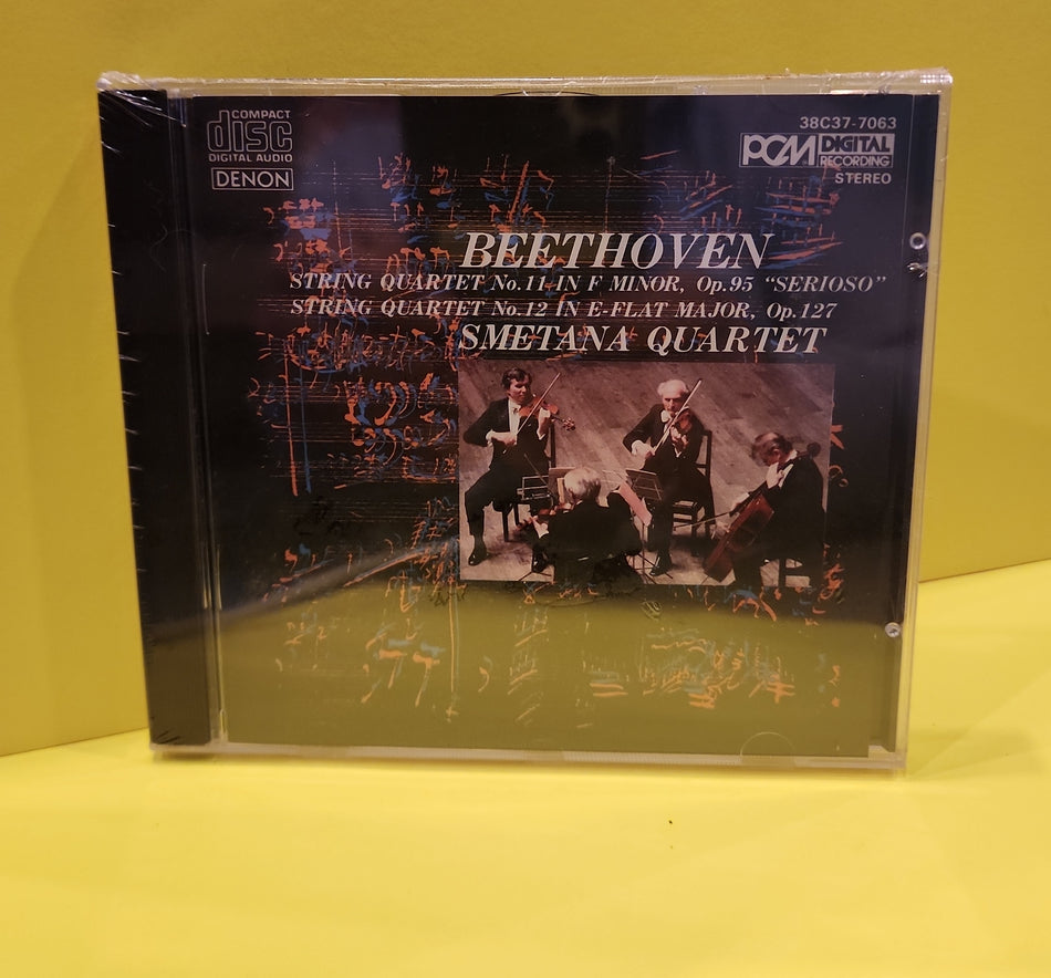 Ludwig van Beethoven Smetana Quartet - String Quartet No.11 in F Minor Op 95 Serioso - 1984 - 38C37-7063 New - Sealed - CDs