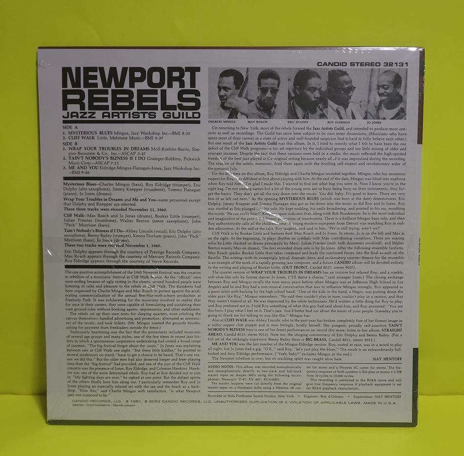 Various  - Newport Rebels - 2023 - CLP 32131 New - Sealed - Vinyl