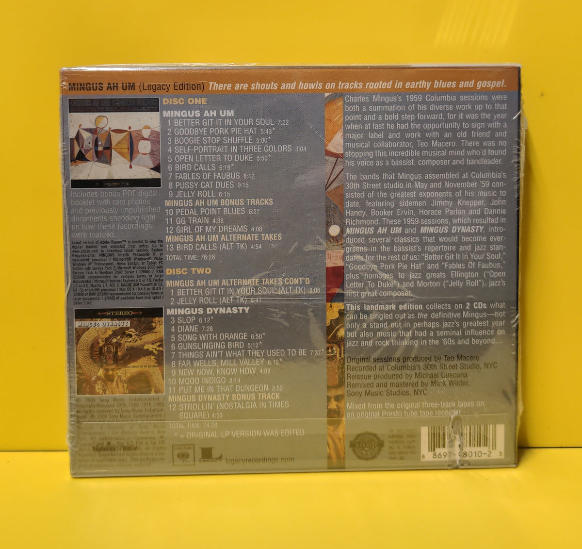Charles Mingus - Mingus Ah Um - 2009 - 88697 48010 2 New - Sealed - CDs - Reissue - Legacy Edition - Deluxe