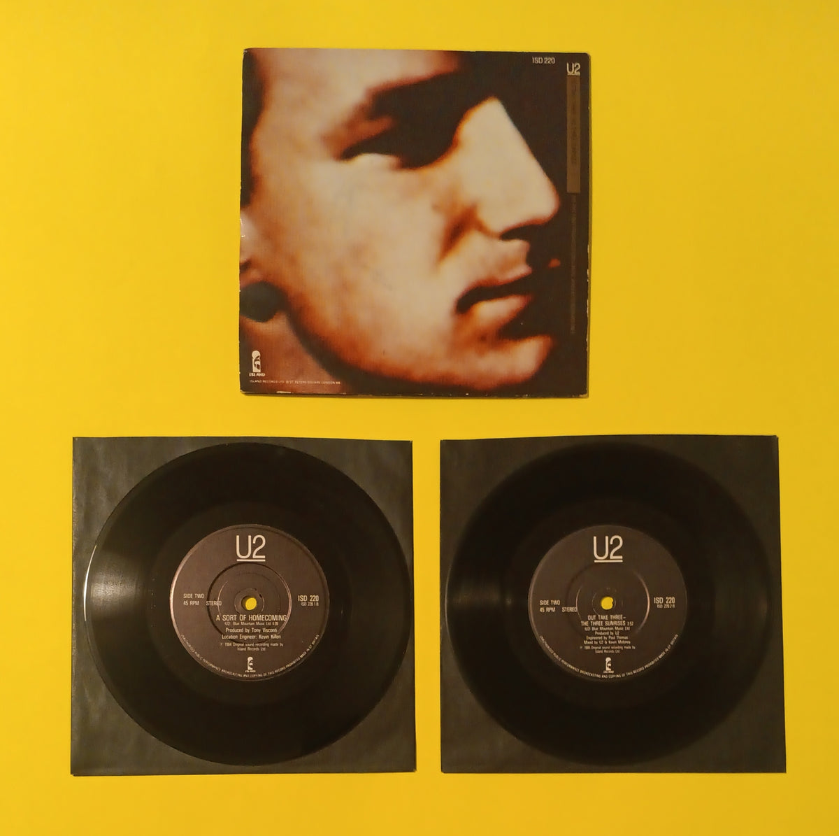 U2 - The Unforgettable Fire 2x 7" - 1985 - ISD 220 Used - EX - Vinyl