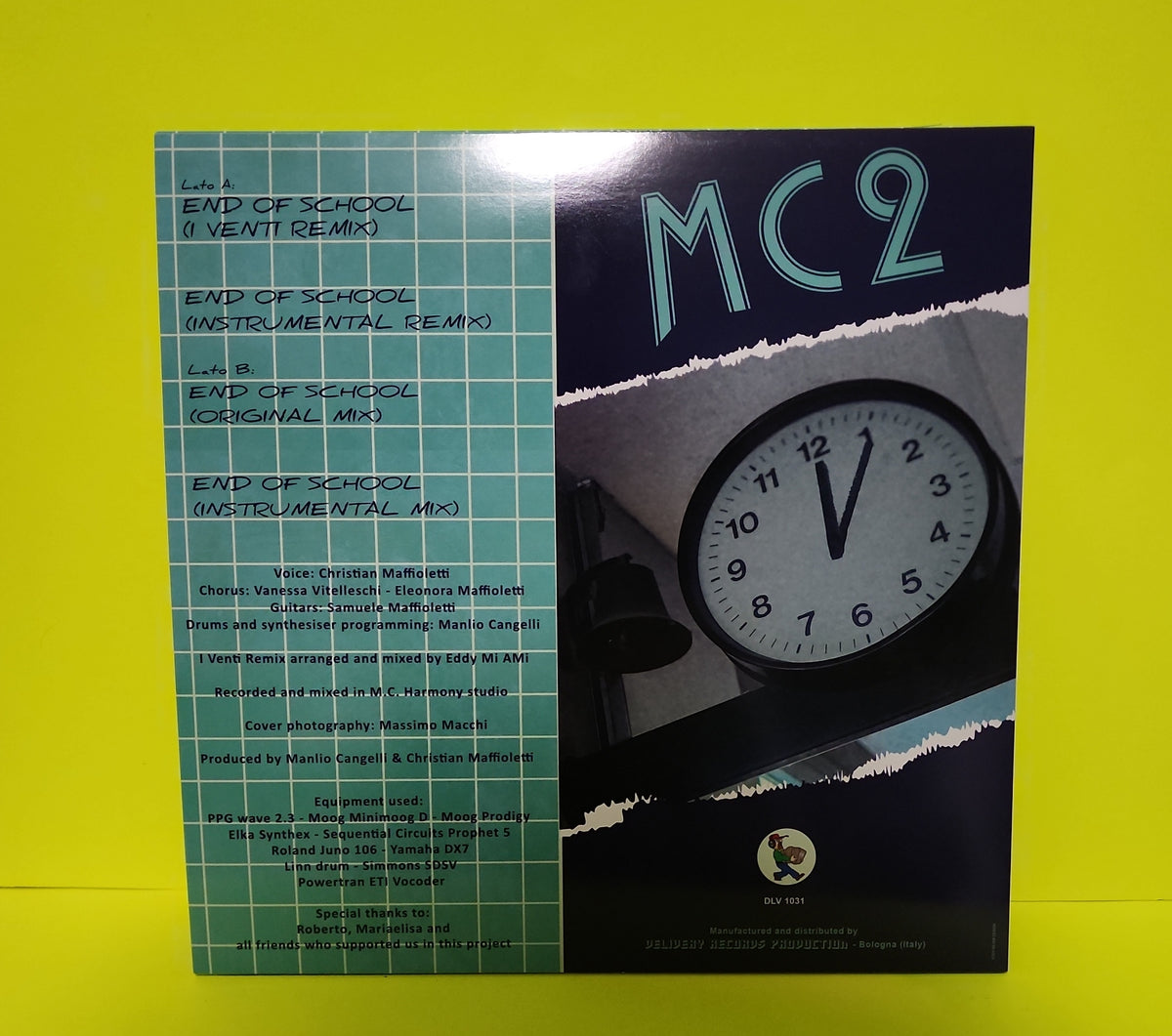 MC2 - End Of School  (Italy Italo-Disco) - 2024 - DLV 1031 New - EX - Vinyl