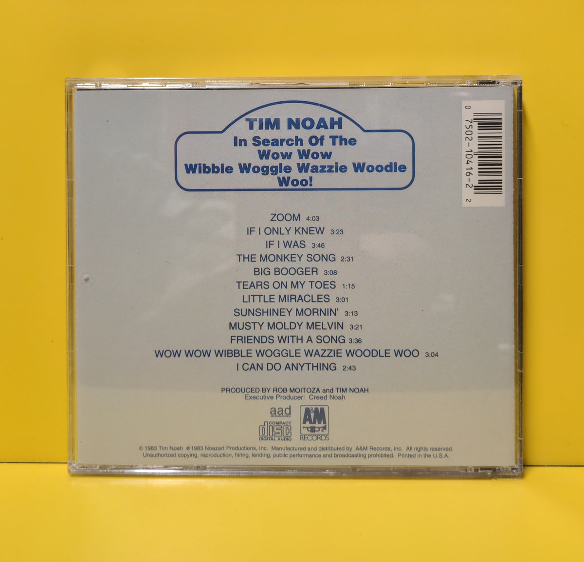 Tim Noah - In Search Of The Wow Wow Wibble Woggle Wazzie Woodle Woo! - 1991 - 75921 0416 2 Used - EX - CDs