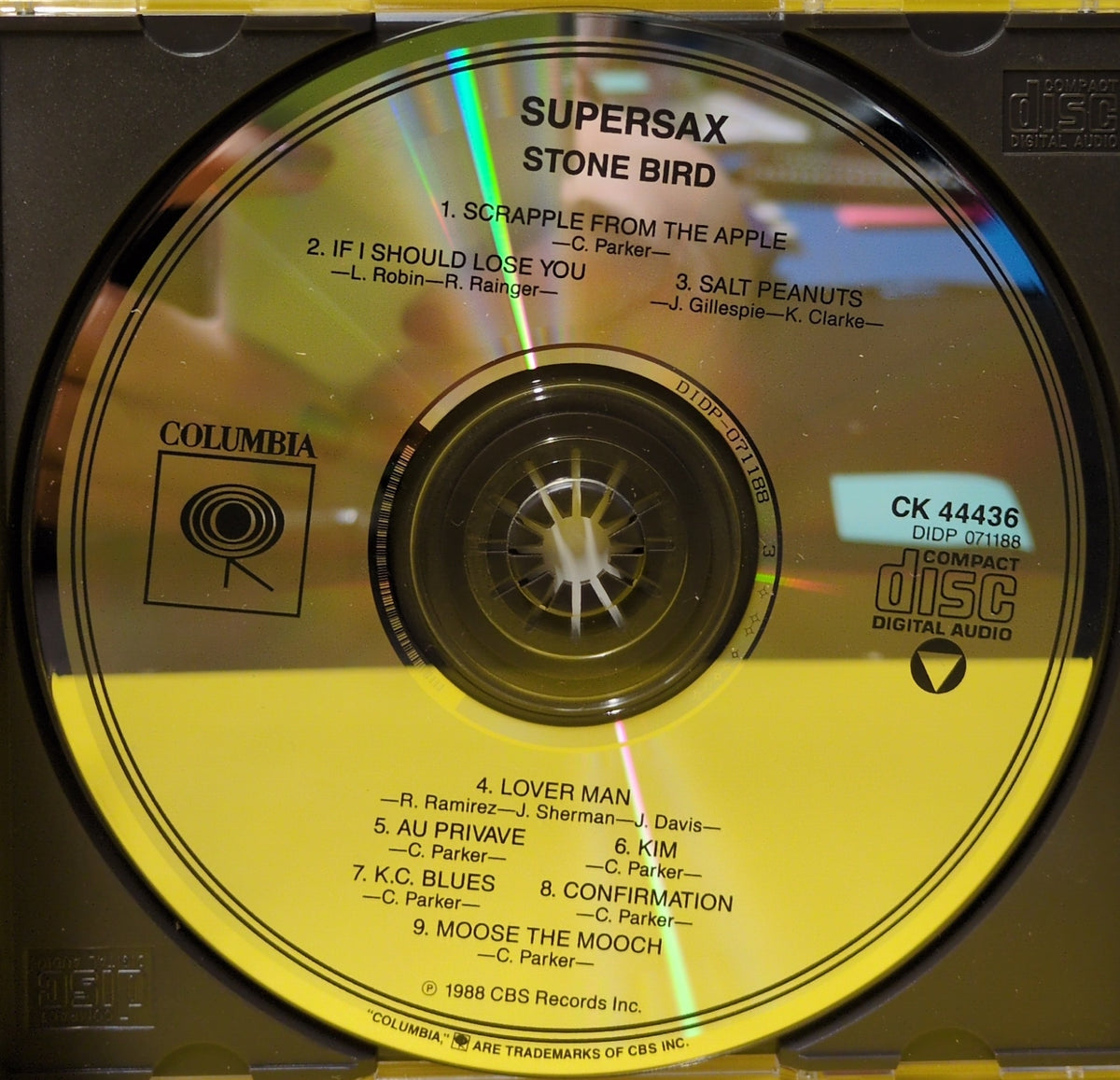 Supersax - Stone Bird - 1988 - CK 44436 Used - EX - CDs
