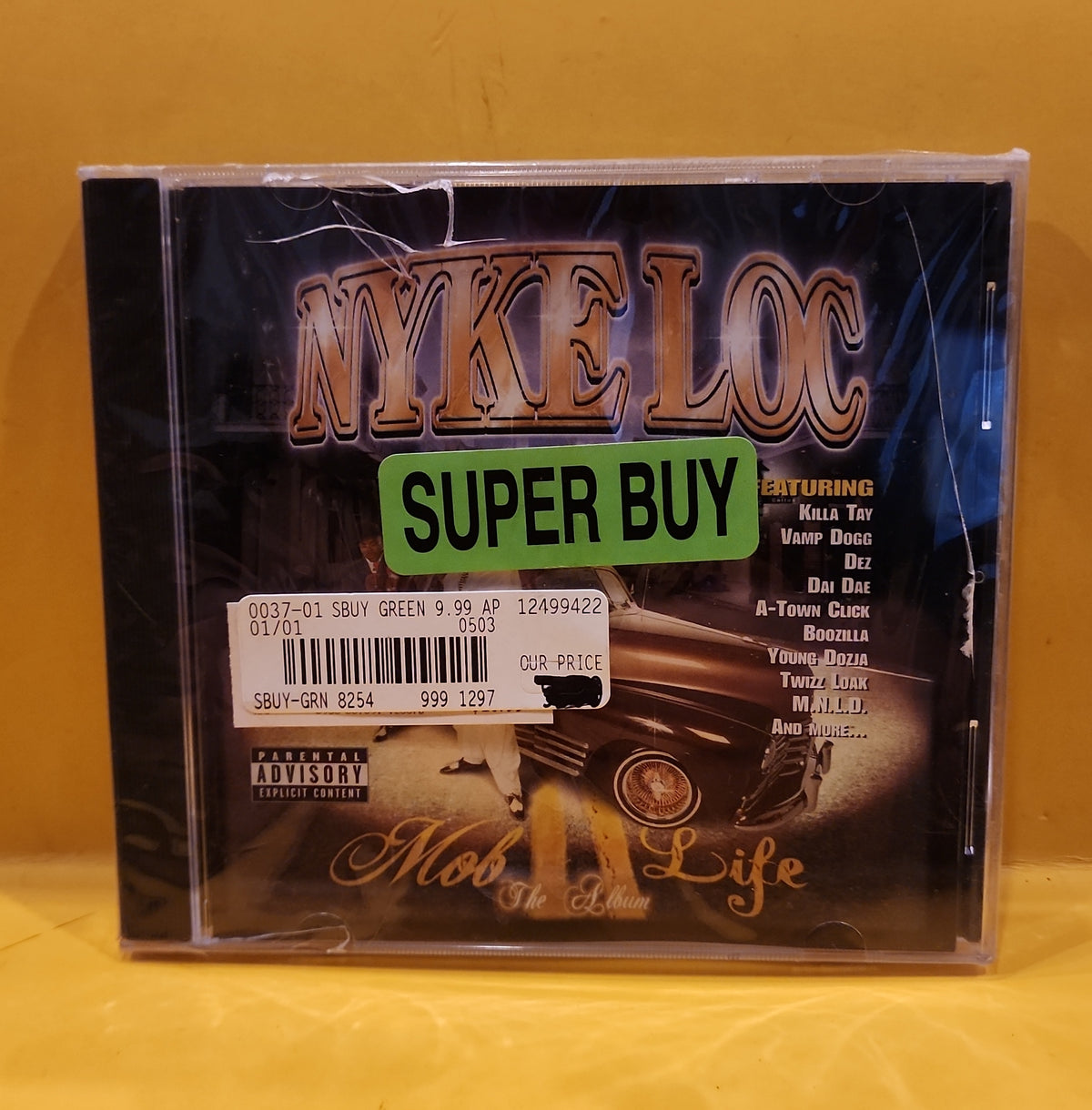 Nyke Loc - Mob Life - 2000 - SCP-1199 New - Sealed - CDs