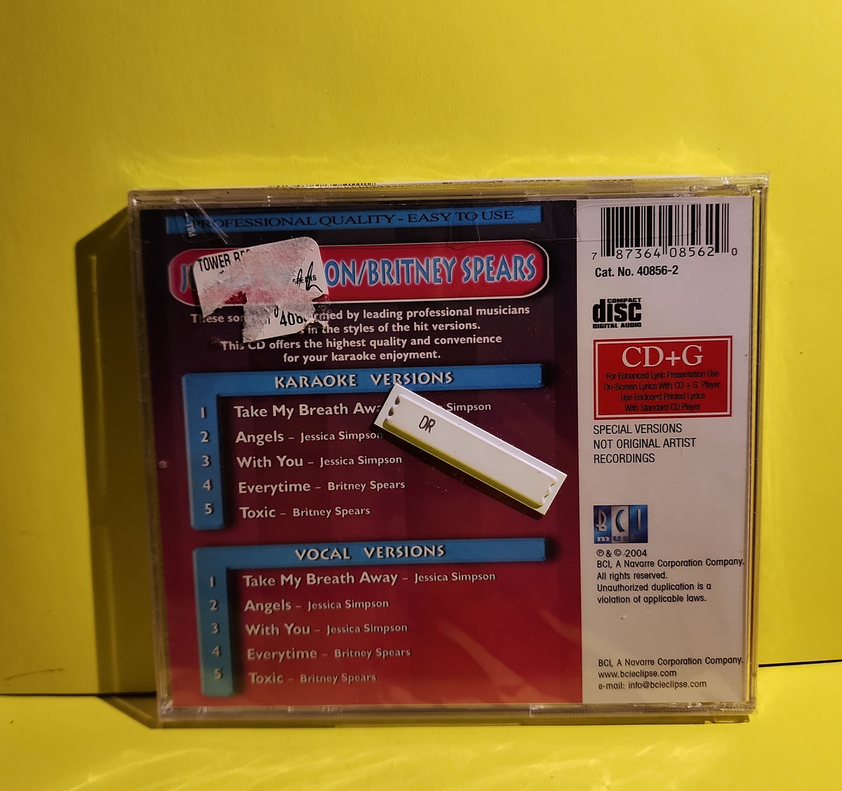 Jessica Simpson / Britney Spears  - Karaoke - 2004 - 40856-2 New - Sealed - CDs