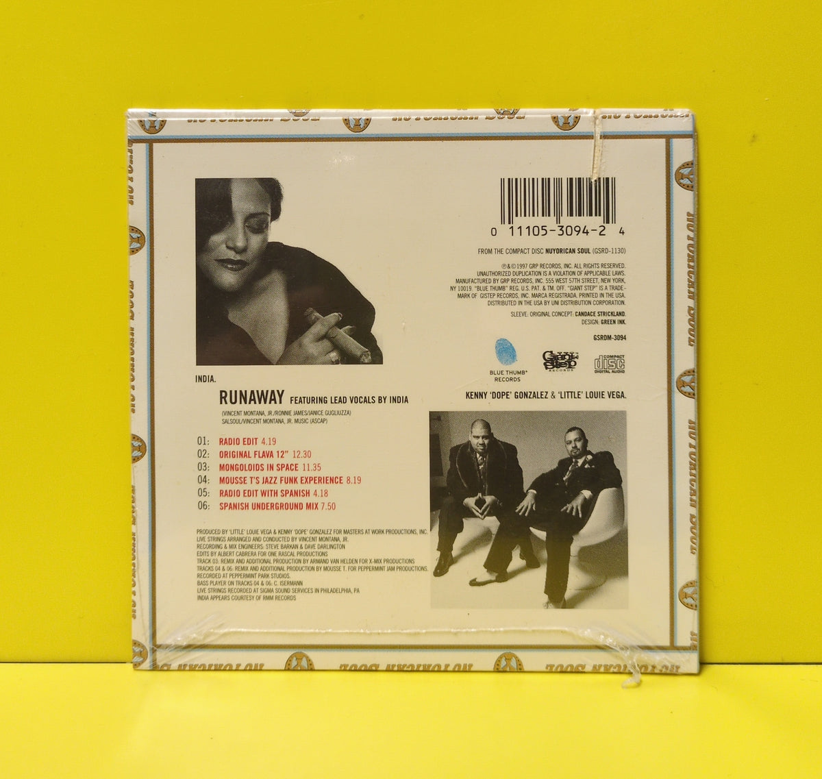 Nuyorican Soul Featuring India - Runaway - 1997 - GSRDM-3094 New - Sealed - CDs
