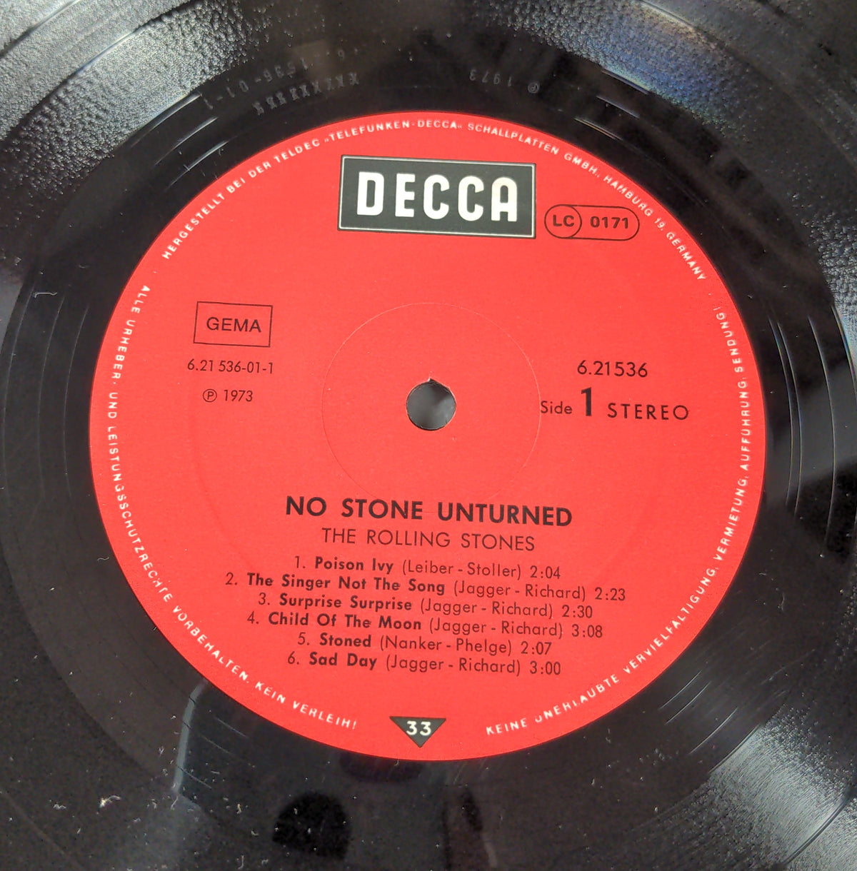 The Rolling Stones  - No Stone Unturned  - 6.21536 Used - VG+ - Vinyl - Reissue - Germany - Nova Cover Decca Labels