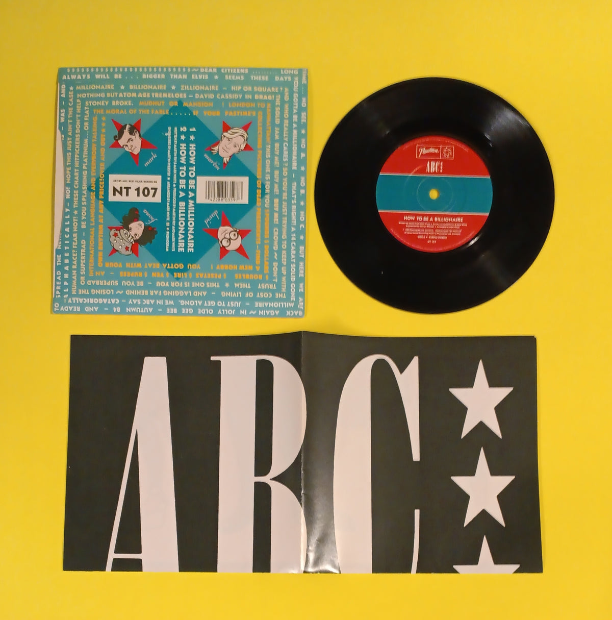 ABC - How To Be A Millionaire (UK 7" w. Poster) - 1984 - NT 107 Used - VG++ - Vinyl