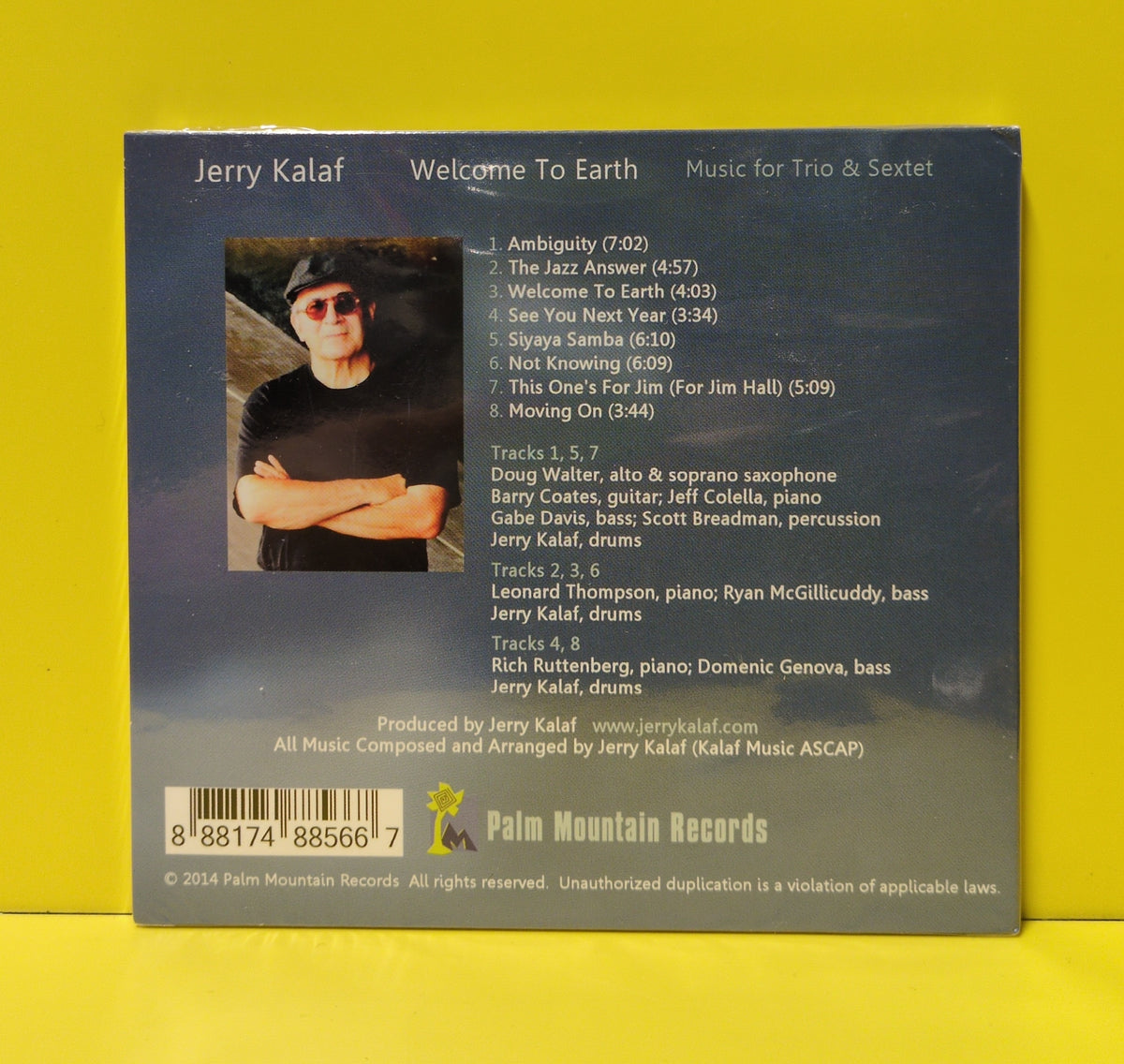 Jerry Kalaf - Welcome To Earth - 2014 - New - Sealed - CDs