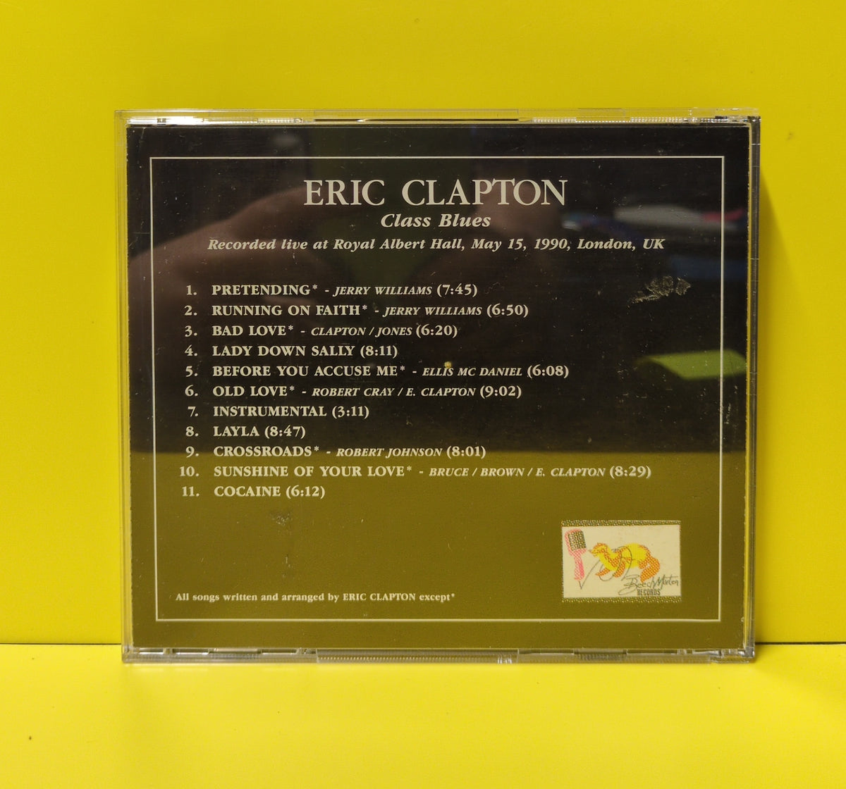 Eric Clapton - Class Blues - 1991 - BEECH-MARTEN 010 Used - VG++ - CDs - Unofficial Release