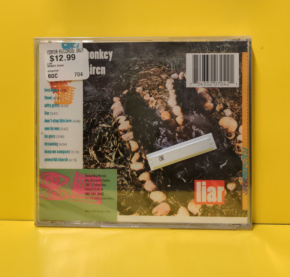 Monkey Siren - Liar - 1996 - RRCD 704 New - Sealed - CDs