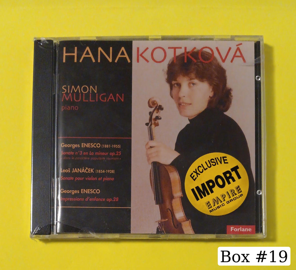 Hana Kotková, Simon Mulligan, Georges Enesco, Leoš Janáček - Sonate N°3 / Sonate / Impressions D'Enfance - 2000 - 16806 New - Sealed - CDs