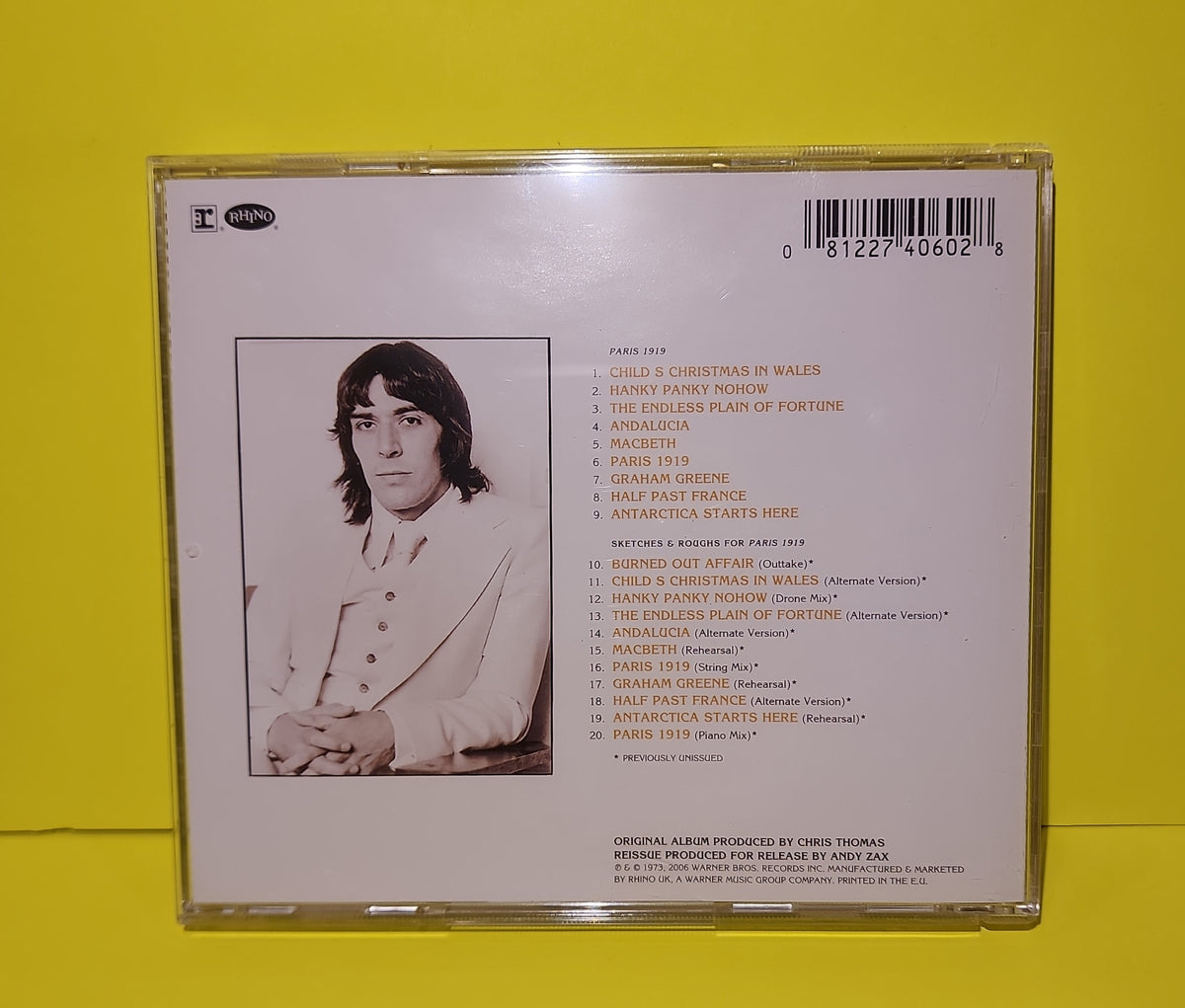 John Cale - Paris 1919 - 2006 - 8122 74060 2 Used - EX - CDs