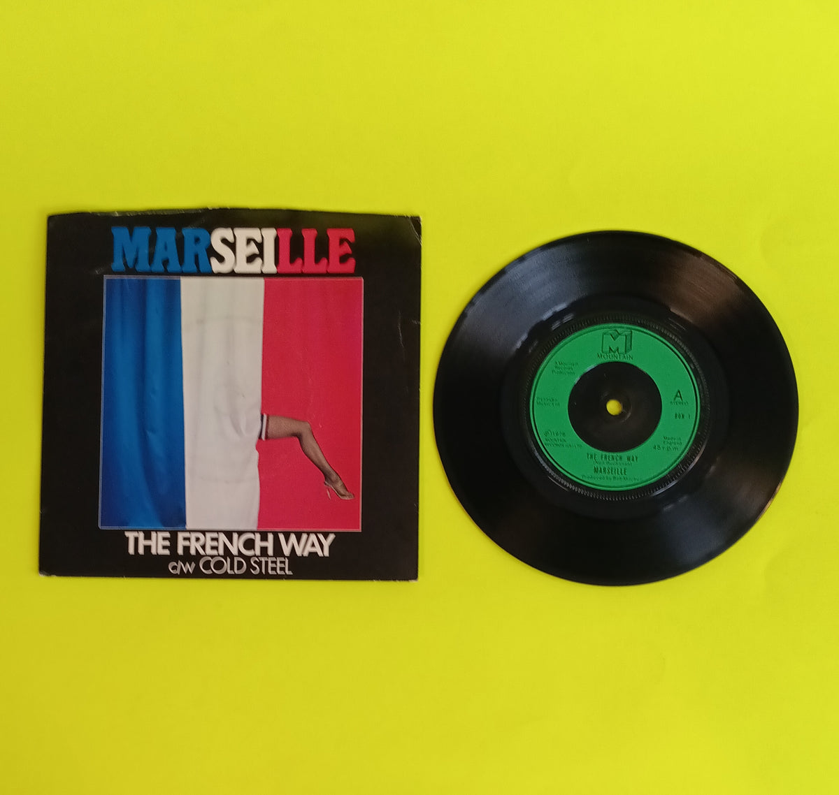 Marseille - The French Way / Cold Steel (UK 7") - 1978 - BON 1 Used - EX - Vinyl