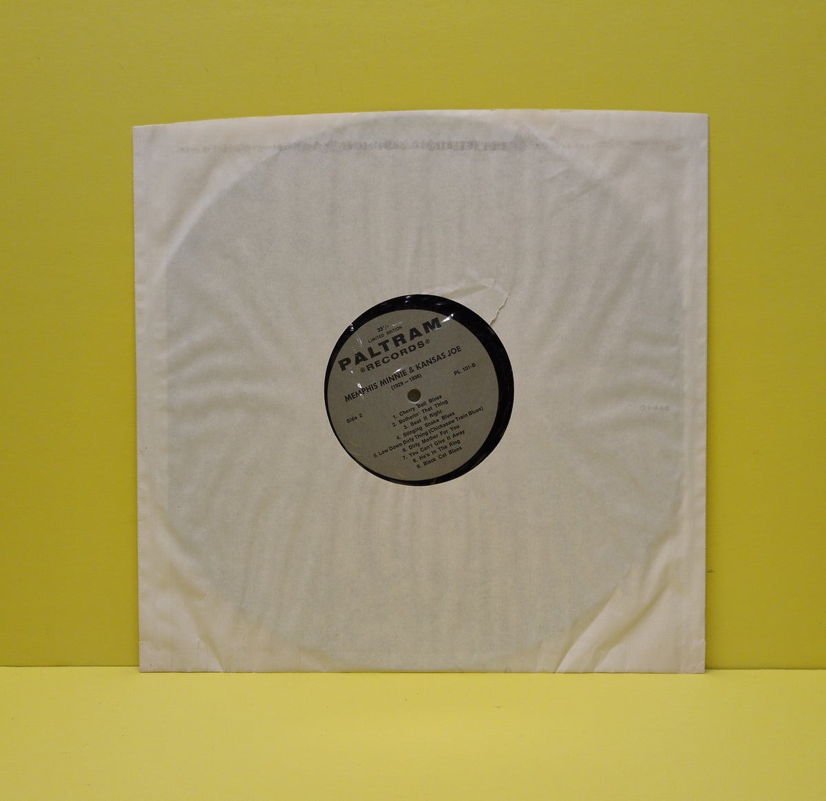 Memphis Minnie and Kansas Joe - The Early Recordings Of Memphis Minnie And Kansas Joe (1929-1936) - 1971 - PL-101 Used - EX - Vinyl - Limited Edition - Mono
