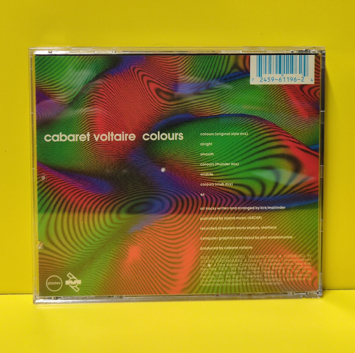 Cabaret Voltaire - Colours - 1991 - 61196-2 Used - EX - CDs - Blue CD Graphic